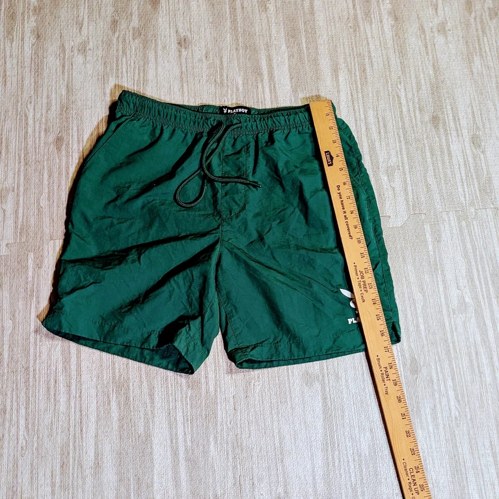 Men's Pacsun Green Playboy Windbreaker‎ Shorts | Vacation - Summer | Size M